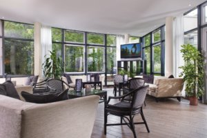 Beépített télikert terasz